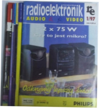 Radioelektronik zestaw 9 szt z lat 1995-1997