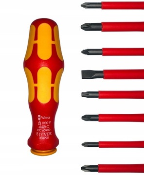 ОТВЕРТКИ WERA ИЗОЛИРОВАННЫЕ ДЛЯ ЭЛЕКТРИКОВ 1кВ VDE TORX СМЕШАННЫЙ НАБОР 17 ШТ.