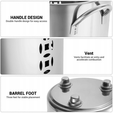 Металлическая садовая печь Incinerator Burn Barrel