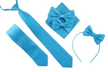 Бирюзовый, гладкий, ЭЛЕГАНТНЫЙ галстук для ПОДРОСТКА ок. 8-15 лет.