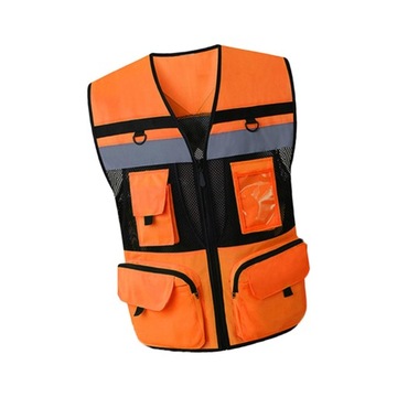 Damska kamizelka odblaskowa Lekka konstrukcja Protector z CS Orange