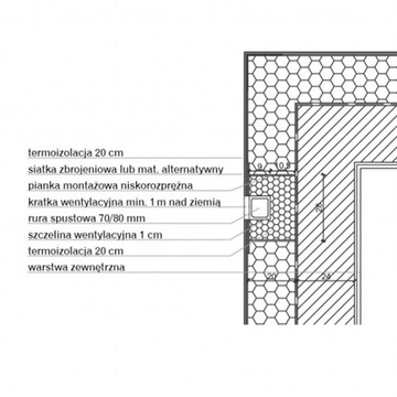 Galeco BZO Grafit 70x80 Mufa PVC uszcz + klej