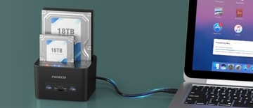 ДОК-СТАНЦИЯ ДЛЯ SATA HDD SSD 2 x 18 ТБ