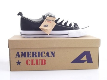 Trampki niskie clasic American Club black r.43