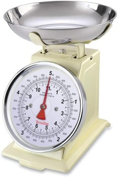 Tradycyjna waga kuchenna RETRO 5KG KREMOWA
