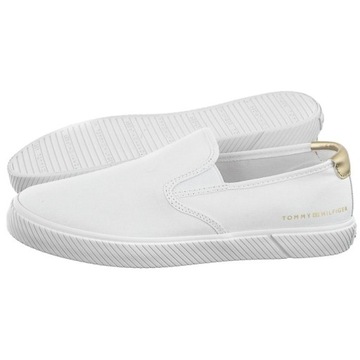 Buty Tenisówki Slip-On Damskie Tommy Hilfiger Białe