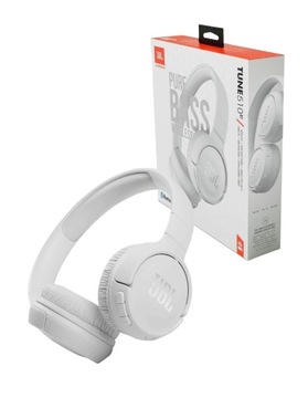 SŁUCHAWKI NAUSZNE JBL TUNE 510BT / BIAŁE WHITE / BLUETOOTH