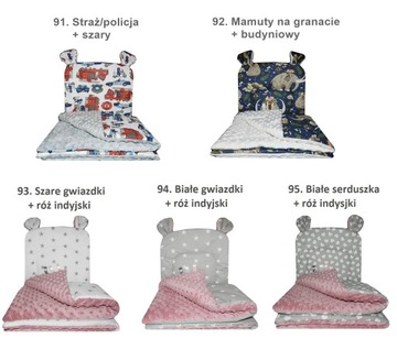 КОМПЛЕКТ ОДЕЯЛА MINKY + ПОДУШКА TEDDY BEAR ДЛЯ КОЛЯСКИ