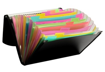 Складная папка для документов с 13 отделениями, вместительная.