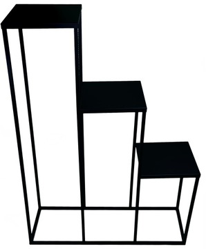 KWIETNIK STOJĄCY STOJAK PÓŁKA NA KWIATY METALOWY PRODUKT POLSKI 3 donicowy