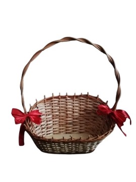 KOSZ PREZENTOWY KOSZYK WIKLINOWY UPOMINKOWY 39cm