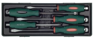 JONNESWAY Набор слесарных отверток со вставкой-тележкой