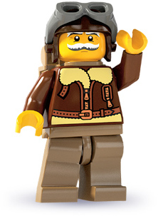 LEGO Minifigures 8803-2 Seria 3 Pilot Nowy Unikat