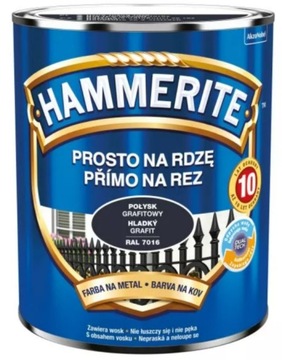 HAMMERITE POŁYSK GRAFITOWY 0,25 L