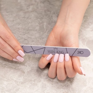 Одноразовая пилочка для ногтей 180/240, прямая ManiKing, набор из 100 шт.
