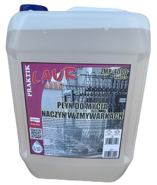 PŁYN DO MYCIA NACZYŃ W ZMYWARKACH (HoReCa) LAUR 5L ZMP-4000 PRAKTIK