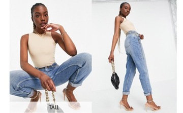 MISSGUIDED TALL _ZT N77 BEŻOWE BODY DAMSKIE _/ S