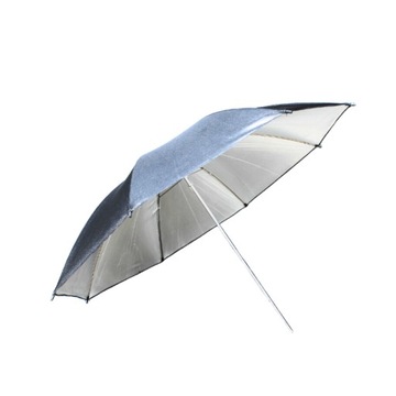 Delamax parasol studyjny grafitowy zewnątrz - srebrny wewnątrz 84cm