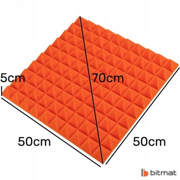 Акустические панели Акустическая пена Пирамида Конусные панели площадью 1 м² с эхо-реверберацией