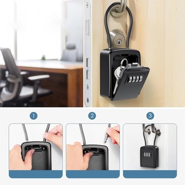 КЛЮЧ БЕЗОПАСНОГО ХРАНЕНИЯ КОМБИНИРОВАННЫЙ КОД ХРАНЕНИЯ СО СЪЕМНЫМ КАБЕЛЕМ Водонепроницаемый