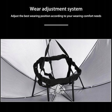 ЗОНТ НА ​​ГОЛОВУ ДЛЯ СОЛНЦА, ВЕТРА, ДОЖДЯ, ШАПКИ