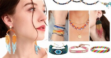 БОЛЬШОЙ НАБОР БУСИН ДЛЯ ИЗДЕЛИЯ ЮВЕЛИРНЫХ БРАСЛЕТОВ КОРОБКА 35000 шт.