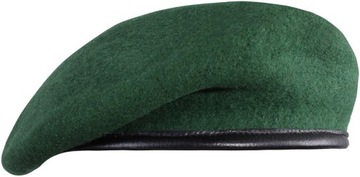 Beret wojskowy wełniany tłoczony MFH Commando Zielony 61