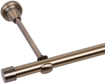 Карниз ОДИНАРНЫЙ 120 СМ 19 ММ SUN METAL 3 ЦВЕТА RENA