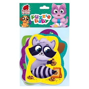 БОЛЬШОЙ ПАЗЛ ИЗ ПЕНЫ «ДОМАШНИЕ ЖИВОТНЫЕ» 4 ИЗОБРАЖЕНИЯ КОТЕНОК СОБАКА ПОПУГАЙ ЕНОТ