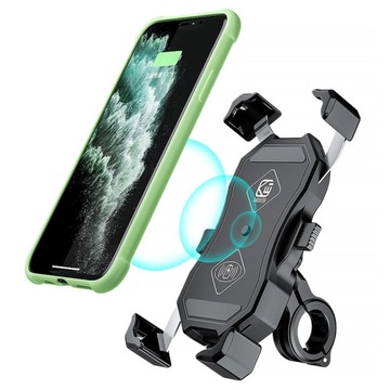 ДЕРЖАТЕЛЬ ДЛЯ МОТОЦИКЛА QI QC3.0 ИНДУКЦИОННЫЙ ТЕЛЕФОН