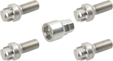 КОЛЕСНЫЙ БОЛТ VW GOLF/PASSAT/A80 (НАБОР ИЗ 4 ШТ + ПЕРЕХОДНИК)