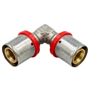 ZAPRASOWYWANE KOLANO RÓWNOPRZELOTOWE ZAPRAS PEX ALUPEX 25x25 MOSIĄDZ MOCNE