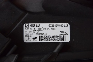 JAGUAR XF 15-R. X260 PŘEDNÍ SVĚTLO EG