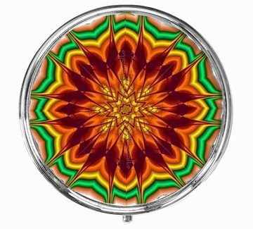 КРУГЛОЕ МЕТАЛЛИЧЕСКОЕ КАРМАННОЕ ЗЕРКАЛО С ЗАЖИМОМ