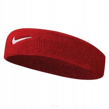 FROTKA NA GŁOWĘ WŁOSY SPORTOWA OPASKA NIKE SWOOSH HEADBAND CZERWONA