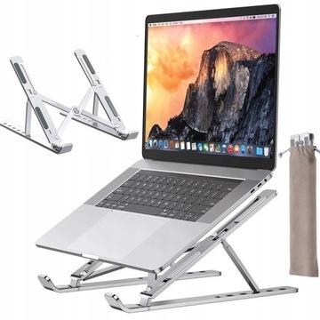 SKŁADANA REGULOWANA ALUMINIOWA PODSTAWKA UCHWYT STOJAK POD LAPTOP NA TABLET