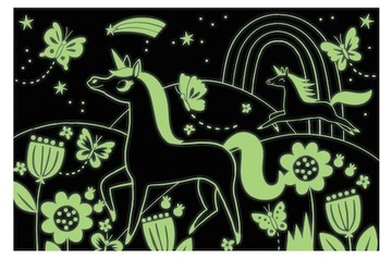 Пазл светящиеся в темноте Единороги 100 деталей 5 лет+, Mudpuppy