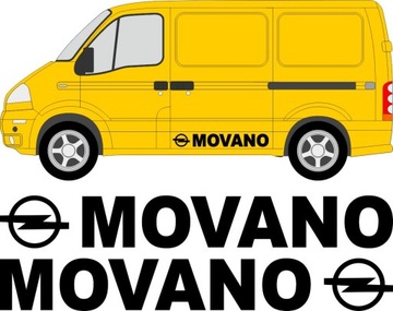 Naklejki OPEL MOVANO na drzwi, boki