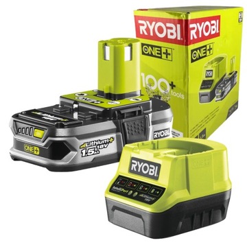 RYOBI AKUMULATOR 18V 1,5AH +ŁADOWARKA RC18120-115