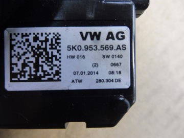 PÁSEK AIRBAG KROUŽEK POD VOLANT 5K0953569AS VOLKSWAGEN PASSAT B7 2010/2014 ROK