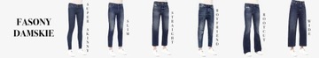 Jeansy damskie Super Slim Skinny W29/L32