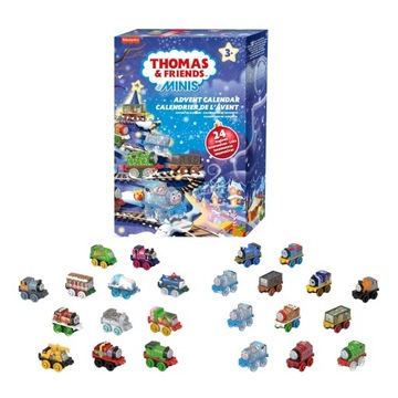 FISHER PRICE TOMEK I PRZYJACIELE KALENDARZ ADWENTOWY 24 POCIĄGI HWB49