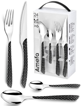 AMEFA 48 MODERN SZTUĆCE ZESTAW 2284 ECLAT CZARNE