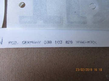 ZNAK NÁPIS LOGO KRYT ZADNÍ VW LUPO 3L TDI NOVÝ ORIG.