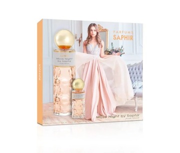 SAPHIR WOMEN Woda perfumowana MUSE NIGHT zestaw prezetowy, 200 ml +25 ml