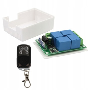 РАДИО ДИСТАНЦИОННОГО УПРАВЛЕНИЯ ПЕРЕКЛЮЧАТЕЛЬ 315MHZ ДЛЯ ВОРОТ 4 КАНАЛА 12V + ПУЛЬТ ДИСТАНЦИОННОГО УПРАВЛЕНИЯ