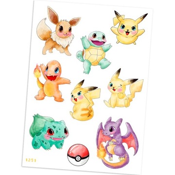 NAKLEJKI NAGRODY MOTYWACYJNE pokemon 1291