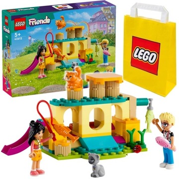 LEGO FRIENDS 42612 Przygoda na kocim placu - Kotki + Torba na prezent LEGO