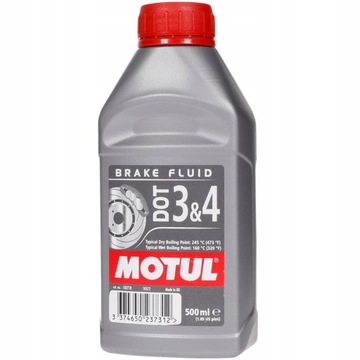 ТОРМОЗНАЯ ЖИДКОСТЬ MOTUL DOT3 & 4 0,5 л Тормозная жидкость MOTUL 102718