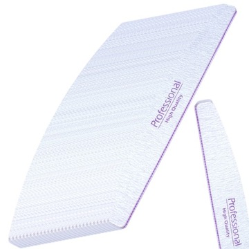 PILNIK DO PAZNOKCI PÓŁKSIĘŻYC ZEBRA ŁÓDKA PROFESSIONAL 180/240